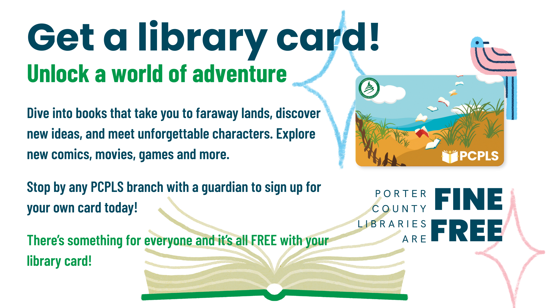 Summer Reading 2025 Color Our World Porter County Public Library System